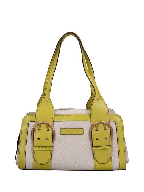 Borsa in pelle e tessuto THE BRIDGE | 0416245YGIALLO